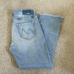 Mother The Insider Crop Step Fray